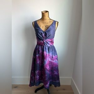 Lela Rose Neiman Marcus Target Watercolor Hi-low Dress size 4 event Evening prom